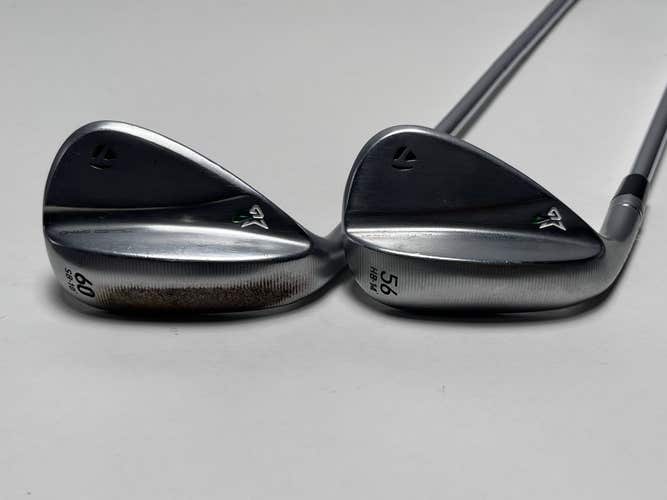 TaylorMade Milled Grind 4 Chrome Wedge Set 56* 14 | 60* 10 DG S400 Stiff LH