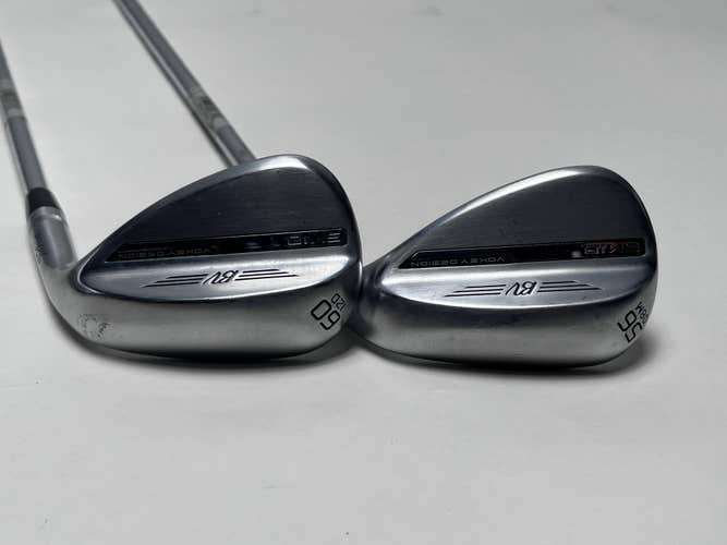 Titleist Vokey SM10 Tour Chrome Wedge Set 56* 8 60* 12 Vokey Wedge Steel Mens RH