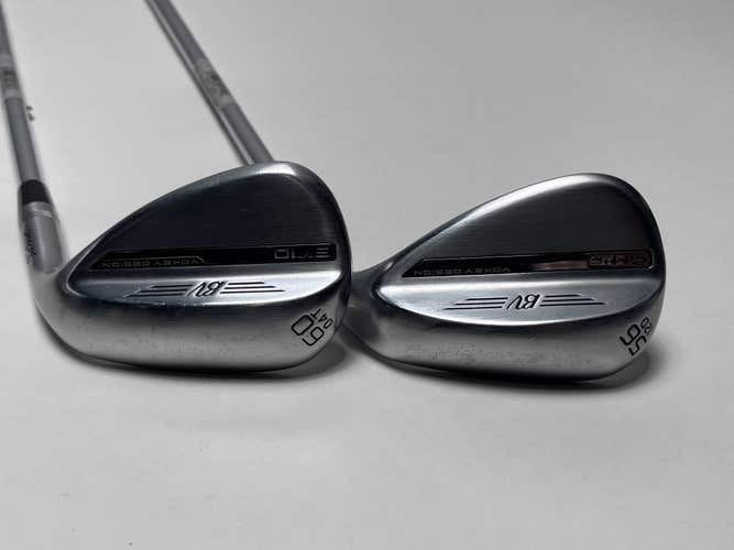 Titleist Vokey SM10 Tour Chrome Wedge Set 56* 12 60* 4 Vokey Wedge Steel Mens RH