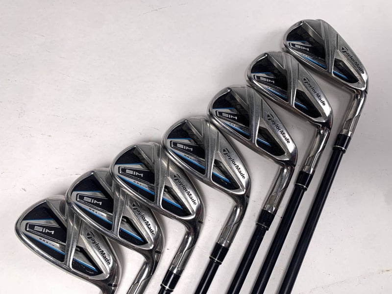TaylorMade SIM MAX Iron Set 5-PW+GW KBS TGI 70 Regular Plus RH +1''