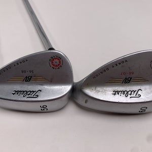 Titleist Vokey Spin Milled Chrome 2009 Wedge Set 56* 8 60* 7 R300 Regular RH