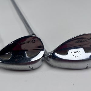 TaylorMade Rac Chrome Wedge Set 56* 12 60* 7 Wedge Steel Mens RH Midsize Grips