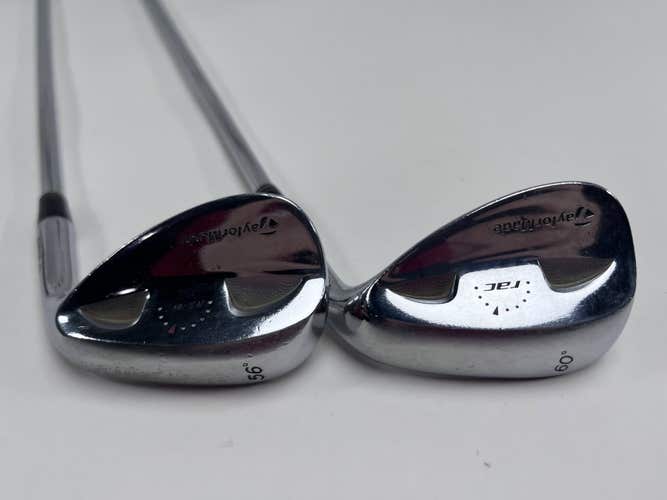 TaylorMade Rac Chrome Wedge Set 56* 12 60* 7 Wedge Steel Mens RH Midsize Grips
