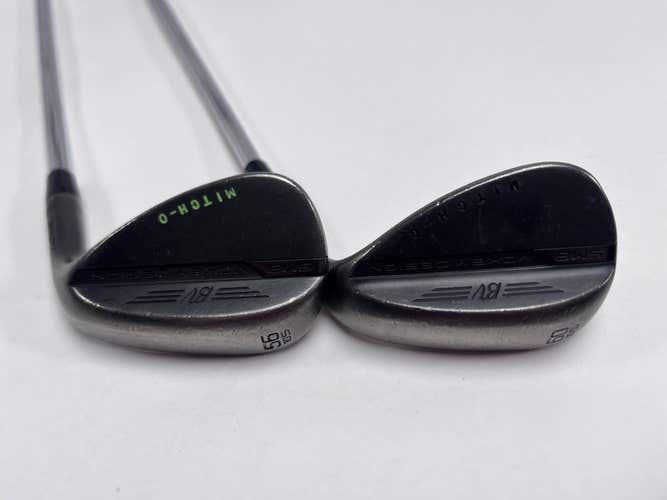 Titleist Vokey SM8 Jet Black Wedge Set 56* 10 60* 10 Wedge Steel Mens RH