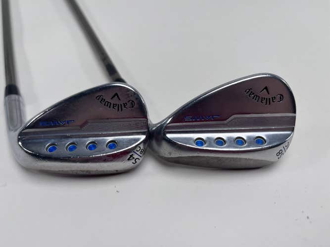 Callaway Jaws MD5 Platinum Chrome Wedge Set 54* 8 58* 8 Recoil 460 F2 Senior RH