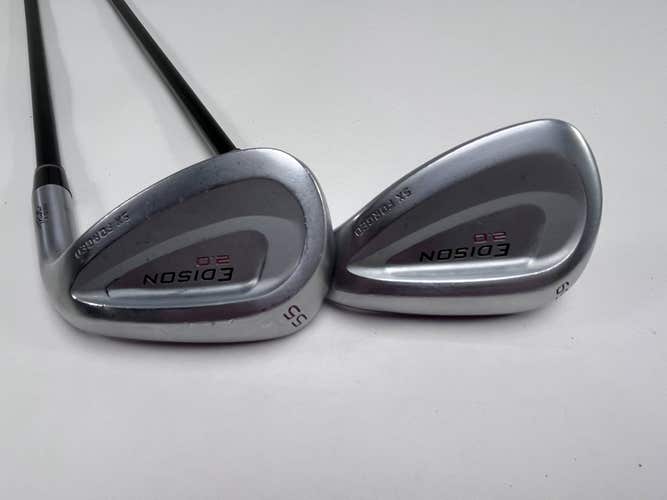 Edison 2.0 Wedge Set 55* 59* KBS PGI 80g Regular Graphite Mens RH Midsize Grips