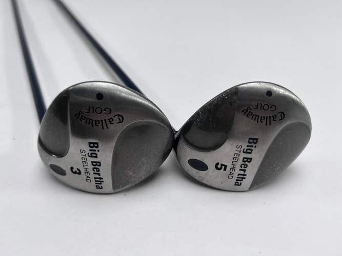 Callaway Steelhead 3 & 5 Fairway Wood Set 15* 18* Ladies Gems 99 Ladies RH