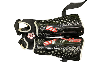 Used Soccer Shin Guards Adult Black LG 11613-S000179158