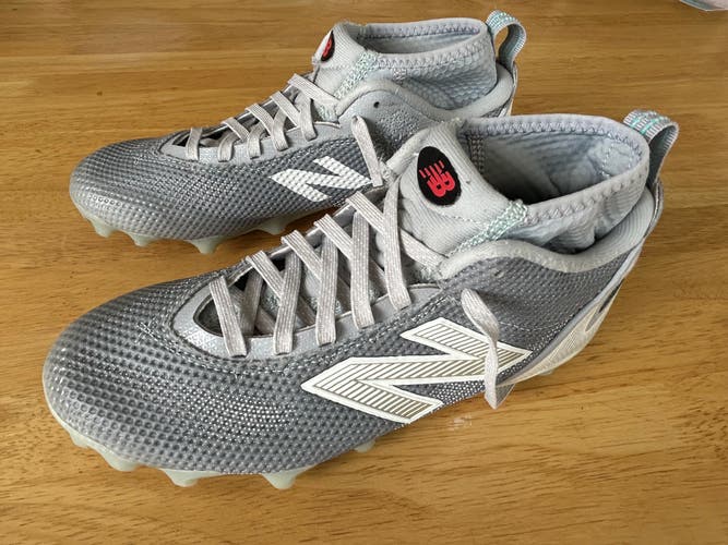 New Balance FreezeLX Feeze v5 Men's Size M 8.5 (W 10/EU 42) Mid Top Cleats - Gray (Used)