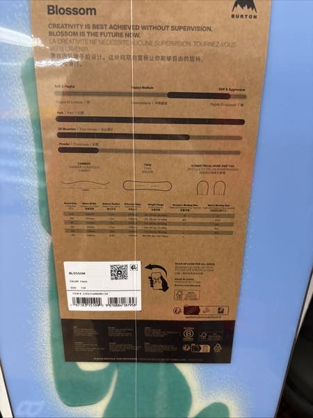 Burton Blossom 158 cm Snowboard Twin Camber 25/26 NEW!!! Frog