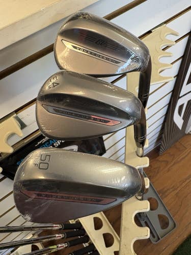 New Titleist SM 11 50 , 54 , 58 Deg Wedge Set Nickel Finish