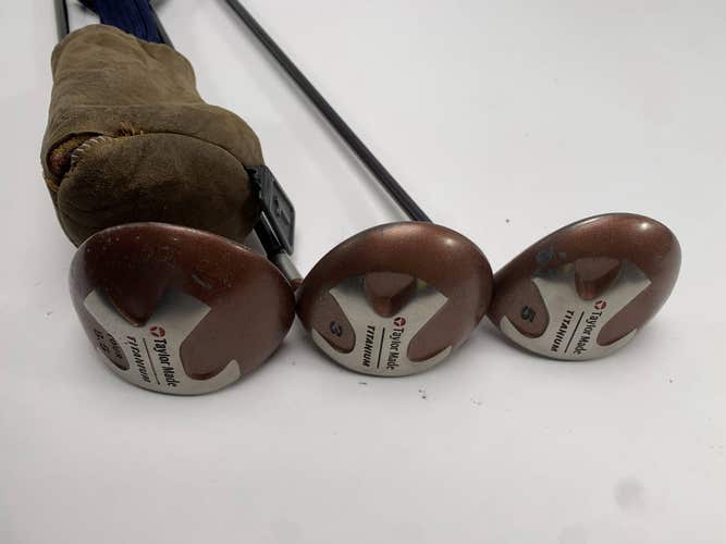 TaylorMade Ti Bubble Wood Set 1 3 5 | 8.5* 15* 18* R-80 Plus 80g Regular Mens RH