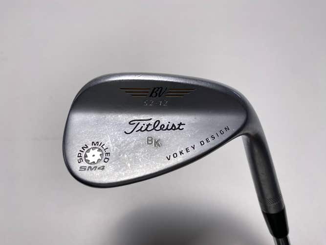 Titleist Vokey Spin Milled SM4 Chrome Wedge 52* 12 Bounce Dynamic Gold Steel RH
