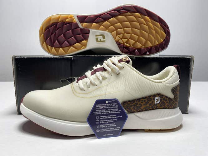 Footjoy Performa Waterproof Golf Shoes White Women's SZ 8.5 (99205)