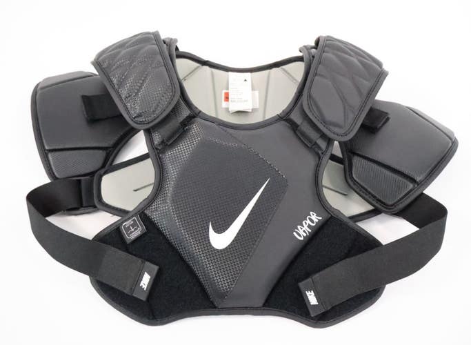 Nike Vapor Select Lacrosse NOCSAE Shoulder Pad Black Size Mens Medium NWT