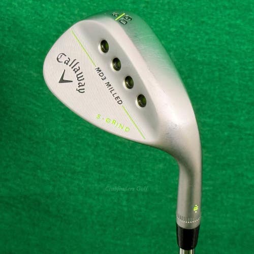 Callaway MD3 Milled Chrome 60-9S 60 Lob Wedge Dynamic Gold Steel Wedge Flex