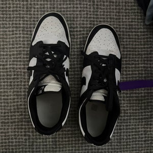 Men's Size M 14.0, with socks Nike Panda Shoes Size 14, and black socks bundle