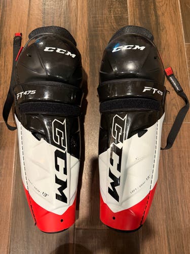 Senior CCM JetSpeed FT475 13" Shin Pads (Used)