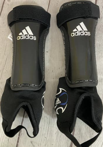 Adidas Club Pro Soccer Shin Guards Youth XXS Open Toed Dual Sided Ankle Guard