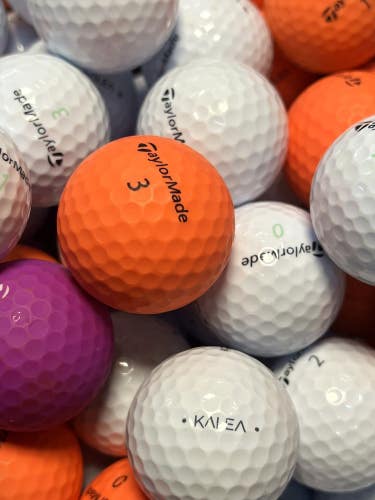 50 Premium AAA Taylormade Kalea Used Golf Balls with assorted Color