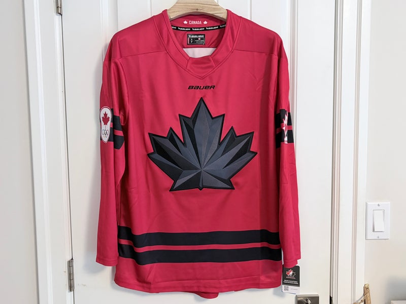 BNWT Authentic Bauer 2026 Olympics Hockey Team Canada Red Jersey Size Small