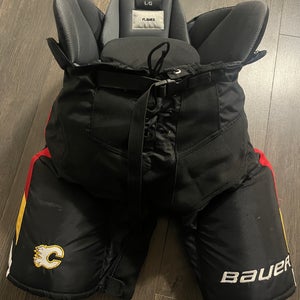 Large Calgary Flames Third “Blasty” Bauer Nexus Pro Hockey Pants Pro Stock
