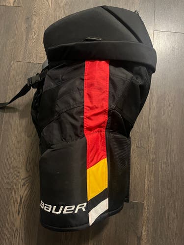 Large Calgary Flames Third “Blasty” Bauer Nexus Pro Hockey Pants Pro Stock