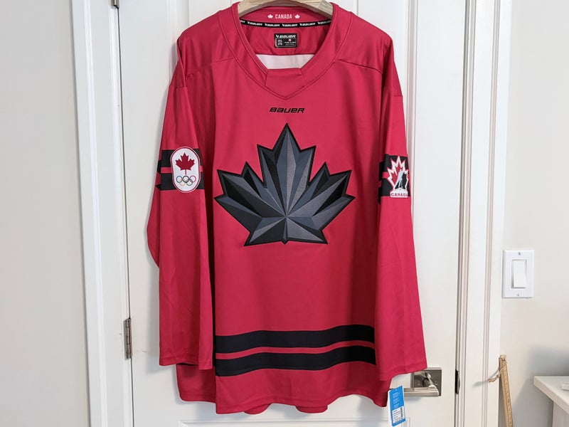 BNWT Authentic Bauer 2026 Olympics Hockey Team Canada Red Jersey Size 2XL XXL