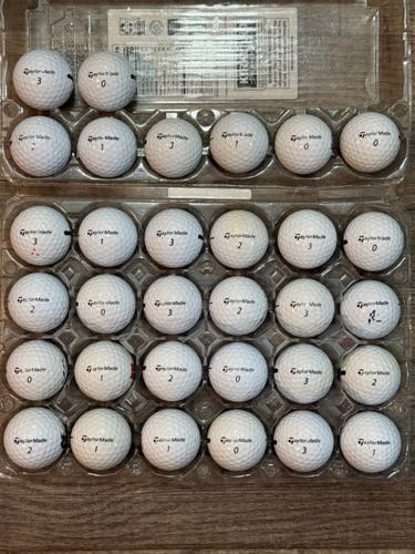 32 TaylorMade Distance+ Golf Balls - 4A Near-Mint Condition