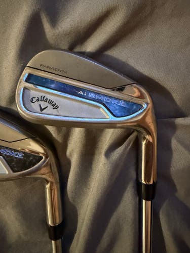 Men's Callaway AI Smoke Right Handed Iron Set Regular Flex Steel Shaft (Used)