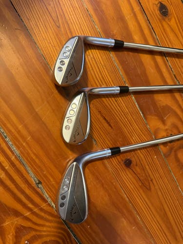 3 Men's Callaway Callaway Jaws Raw Chrome Right Handed Wedge Regular Flex Steel Shaft (Used)