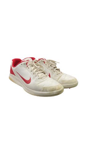Used Nike Mens Golf Shoes White And Red Senior 9.5 11859-S000029586