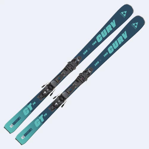 NEW FISCHER XTR THE CURVE GT 76 SKIS SIZE 159 CM WITH RSW BINDINGS $550