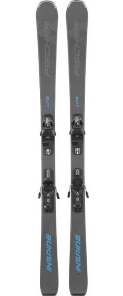 NEW FISCHER LITE INSPIRE SKIS SIZE 150 CM WITH FISCHER BINDINGS