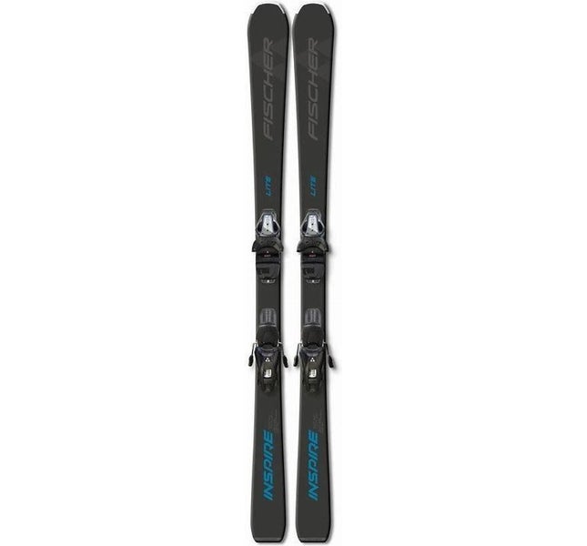NEW FISCHER LITE INSPIRE SKIS SIZE 140 CM WITH FISCHER BINDINGS