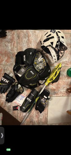 Youth large , lacrosse set up meets nocsae