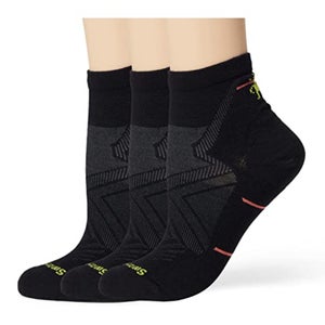 Smartwool Run Zero Women M Black Cushion Low Ankle Crew Cut Socks 3-Pack GBO2528