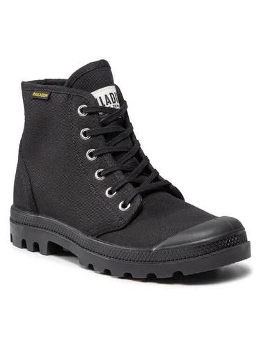Palladium Pampa Hi Originale 75349-060-M Boots Men's US 4 Black Canvas KHD906