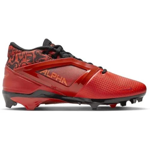 Nike Alpha Menace 4 Pro FQ3984-600 Men's 8.5 Red Molded Football Cleats RHS7148