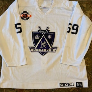 Los Angeles Kings White Pro Stock Size 56 Men's CCM training camp and practice Jersey (Used)