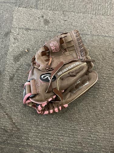 Used Rawlings FAST PITCH BB/SB Glove RH Throw Brown 11" 11614-S000233390