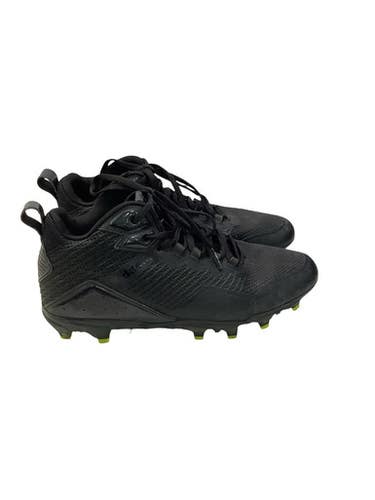 Used Riddell Adult FB Cleats Black Senior 8 11347-S000266152