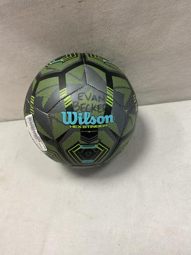 Used Wilson HEX STINGER All Size Soccer Ball Black 3 11490-S000270654