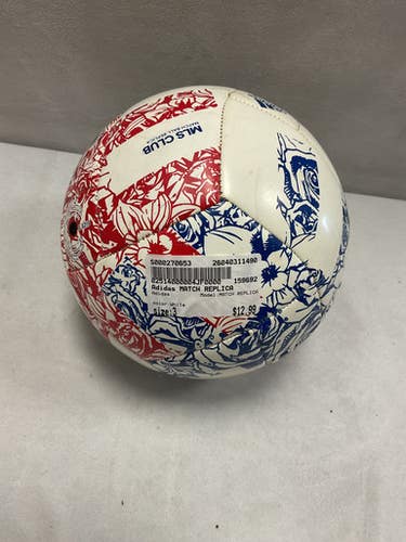 Used Adidas MATCH REPLICA All Size Soccer Ball White 3 11490-S000270653