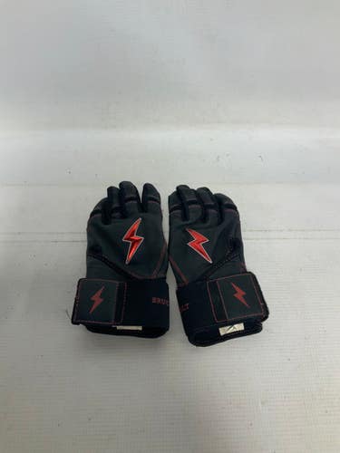 Used BRUCE BOLT BATTING GLOVE TC42 BB/SB Accessory Black MD 11823-S000037955