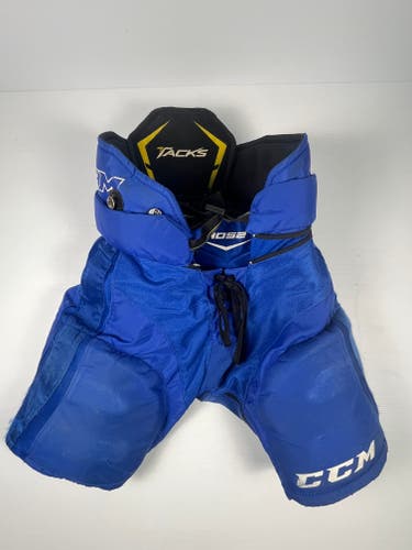 Used Medium CCM Tacks 4052 Pro Stock Hockey Pants - Royal