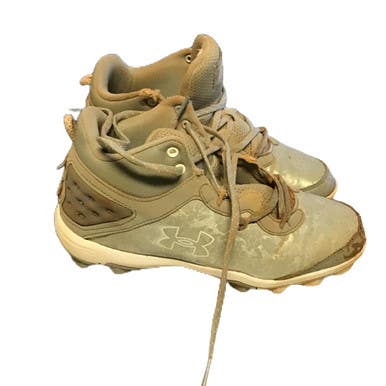 Used Under Armour UA Bryce Harper 8 Men's TPU Baseball Cleats Grey Junior 06 11730-S000070189