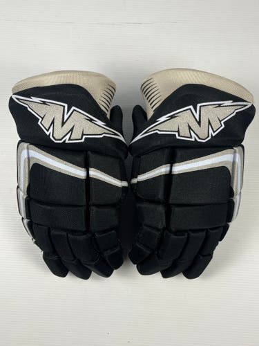 Used 14” Senior Mission Axiom Hockey Gloves - Black/Grey/White