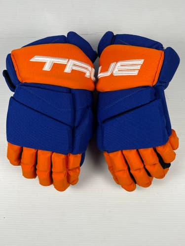 New 14” True Catalyst 9x Pro Stock Hockey Gloves - Royal/Orange/White