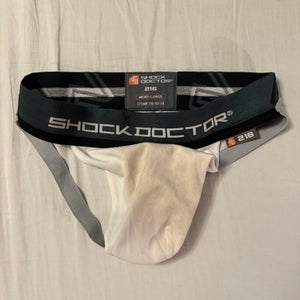 White Large Men's Shock Doctor Compression (Used)
